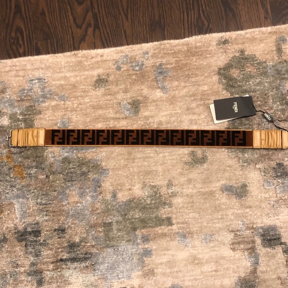 Fendi Tan and Brown Women's Belt - Picture 3 of 8